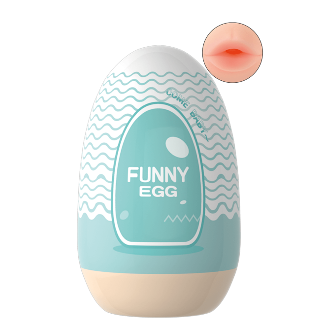 Gaine Masturbatrice Réutilisable FUNNY EGG  Design Réaliste Bouche