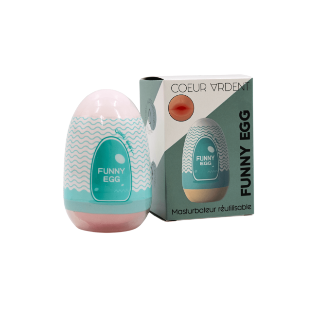 Gaine Masturbatrice Réutilisable FUNNY EGG  Design Réaliste Bouche
