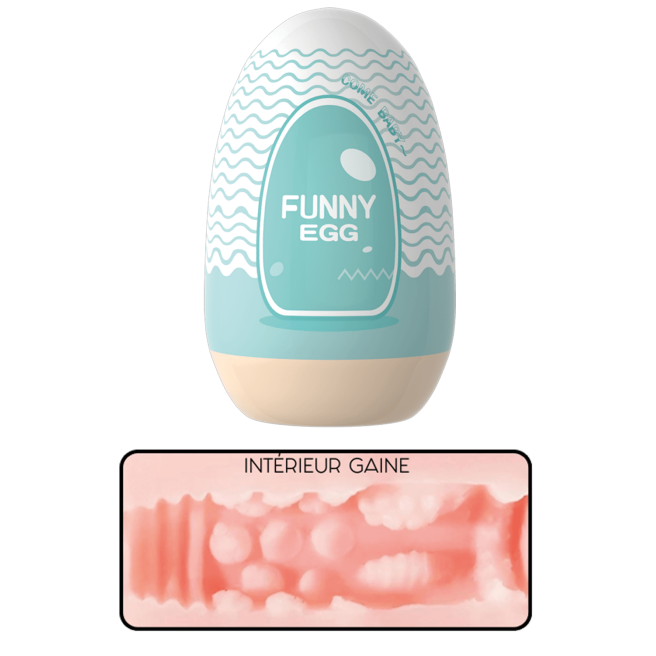 Gaine Masturbatrice Réutilisable FUNNY EGG  Design Réaliste Bouche