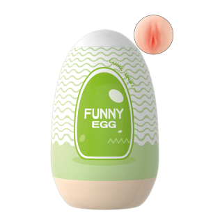 Gaine Masturbatrice Réutilisable FUNNY EGG  Design Réaliste Vagin lèvres fines
