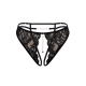 String noir avec bijou couleur aléatoire et chaîne dorée