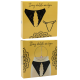 String noir avec bijou couleur aléatoire et chaîne dorée