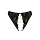 String noir avec bijou couleur aléatoire et chaîne dorée