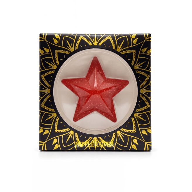 Nipple Métal rouge Cache tétons d'étoile