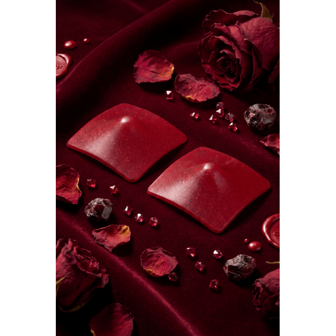 Nipple Métal rouge Cache tétons carré