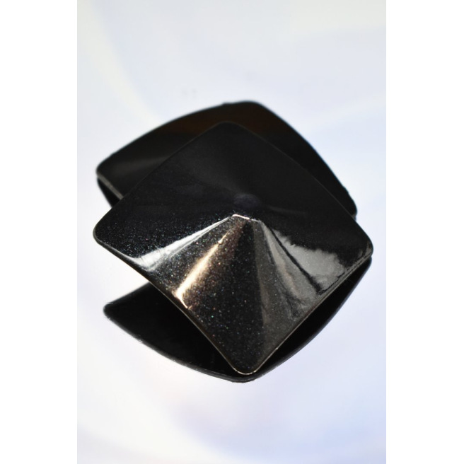 Nipple Métal noir Cache tétons carré