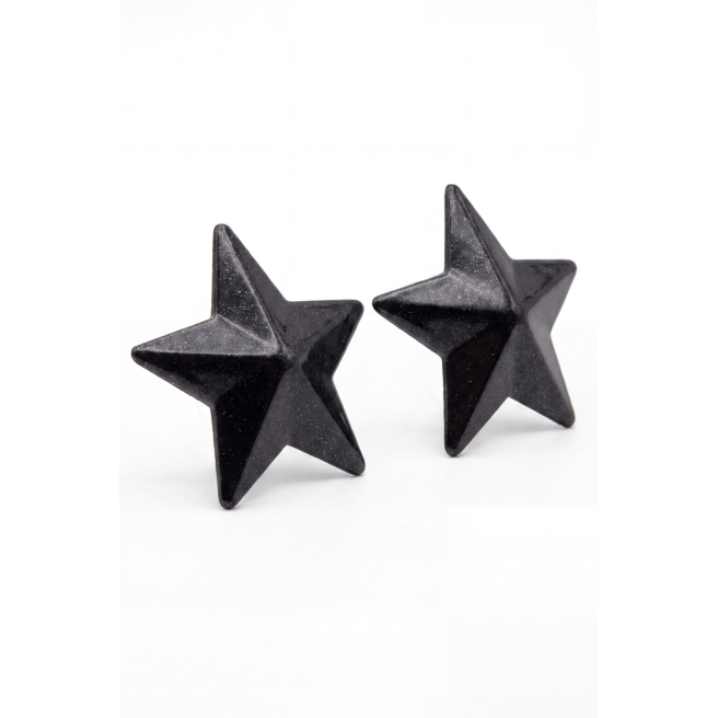 Nipple Métal noir Cache tétons d'étoile