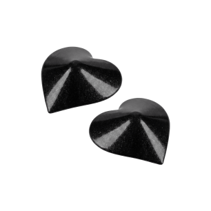 Nipple Métal noir Cache tétons cœur