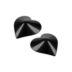 Nipple Métal noir Cache tétons cœur