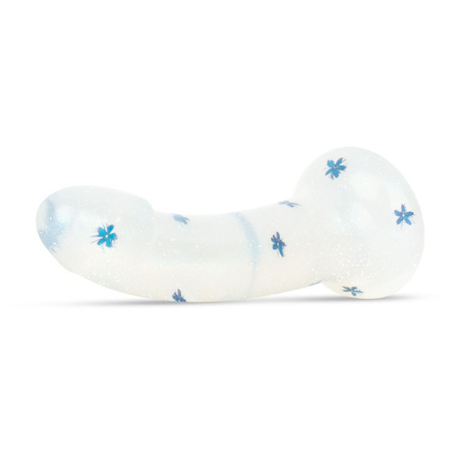 Dildo fleurs bleues - 19cm