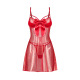 Gifty red Babydoll et string