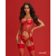 Gifty red Corset et string