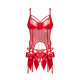 Gifty red Corset et string