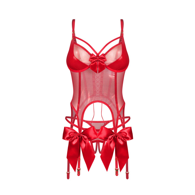 Gifty red Corset et string