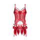 Gifty red Corset et string