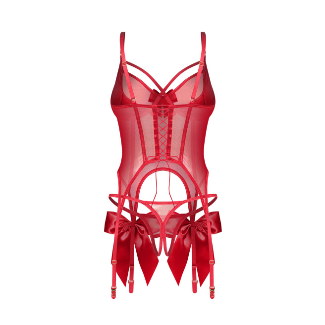 Gifty red Corset et string