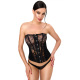 F406 One more kiss Corset en dentelle et powerwetlook