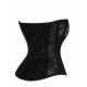 F406 One more kiss Corset en dentelle et powerwetlook