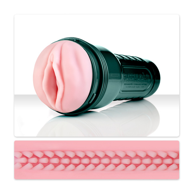 Vibro Fleshlight - Masturbateur Vagin Vibrant Pink Lady Touch