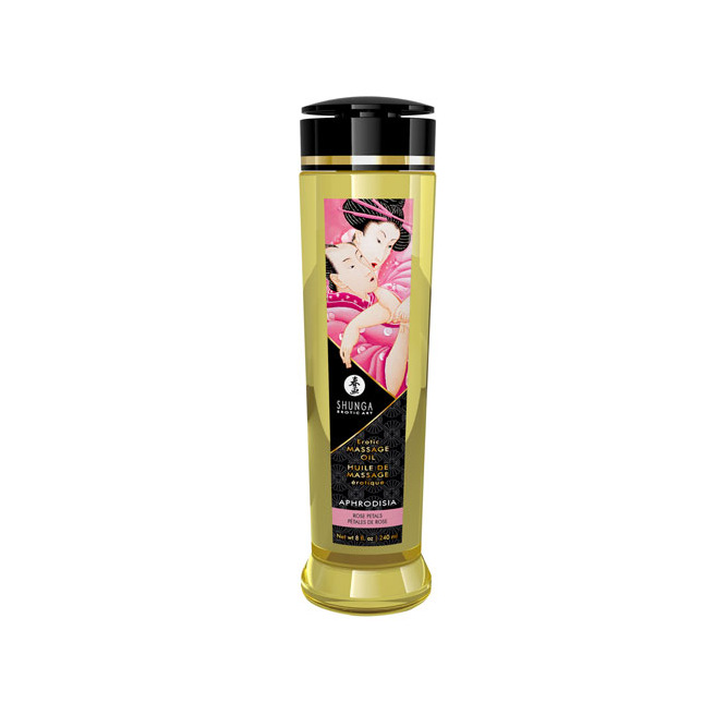 Shunga - Huile de massage APHRODISIA Pétales de Roses