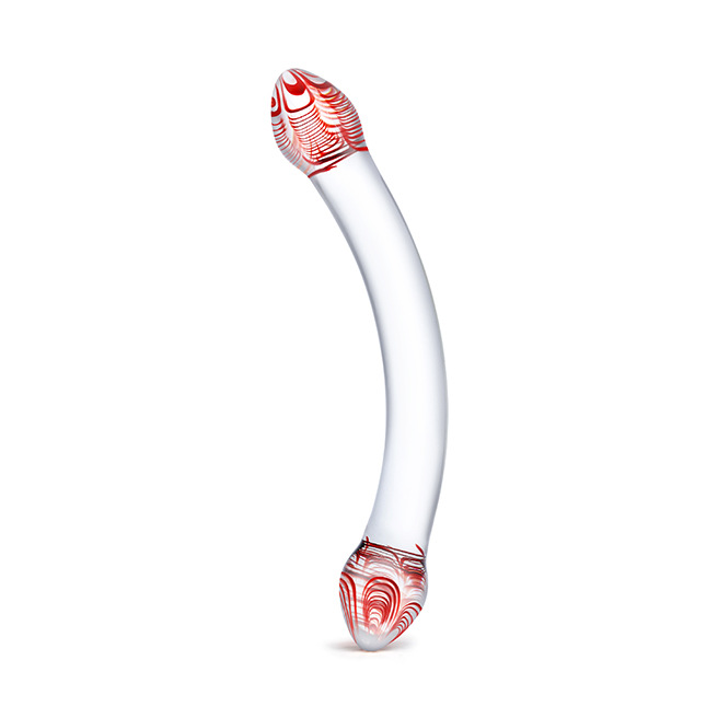 Glas - Double Dildo en Verre Red Head