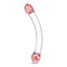 Glas - Double Dildo en Verre Red Head