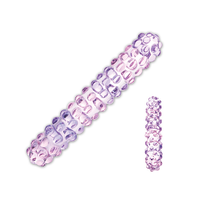 Glas - Dildo en Verre Nubby Purple