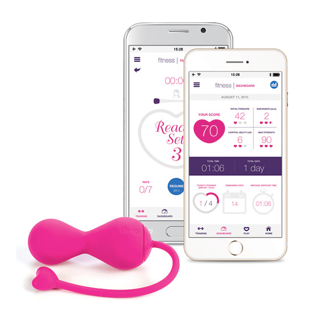 Lovelife par OhMiBod - Krush App Connected Bluetooth Kegel Rose