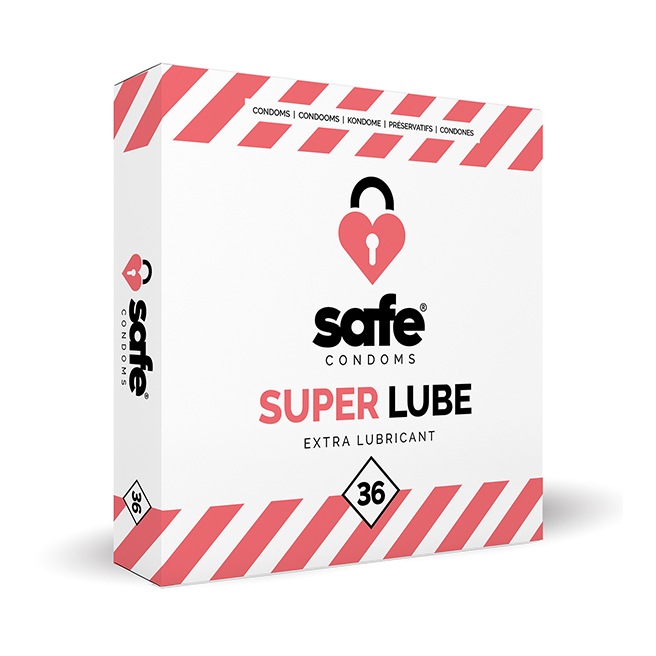 SAFE - Préservatifs - Lubrifiant supplémentaire (36 pcs)