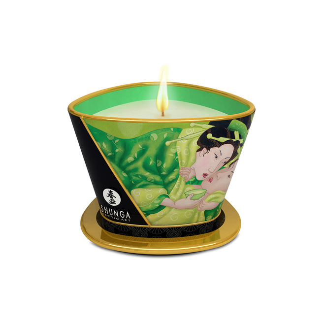 Shunga - Bougie de Massage Thé Vert