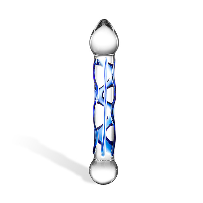 Glas - Dildo en Verre Texturé Full Tip