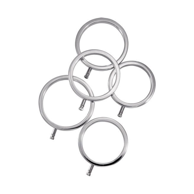 ElectraStim - Ensemble d'anneaux péniens en métal massif 5 tailles