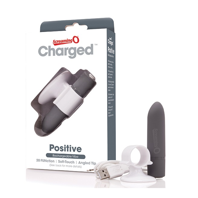 The Screaming O - Stimulateur Rechargeable Positive Grey