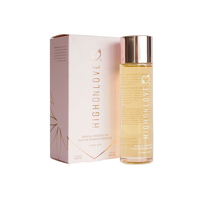 HighOnLove - Huile de massage Lychee Martini 120 ml