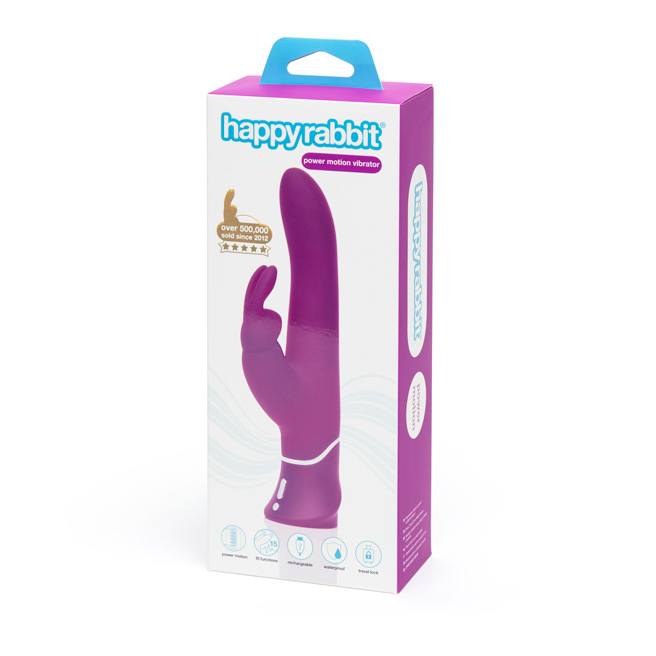Happy Rabbit - Vibromasseur Curve Power Motion Rabbit Violet Happy Rabbit - Vibromasseur Curve Power Motion Rabbit Violet