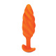 B-Vibe - Bouchon Texture Swirl Orange