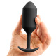 B-Vibe - Plug anal Snug 3 Noir