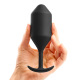 B-Vibe - Plug anal Snug 4 Noir