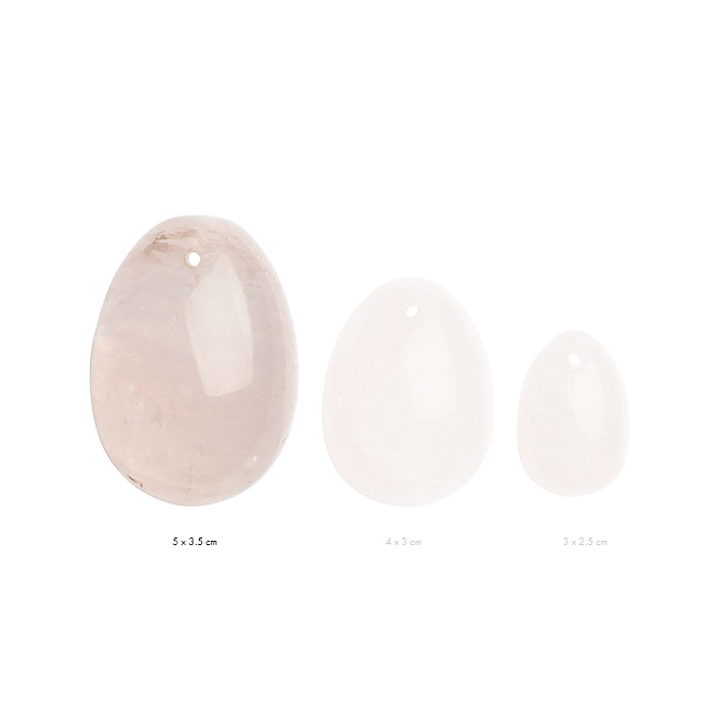 La Gemmes - Oeuf de Yoni en Quartz Rose (L)