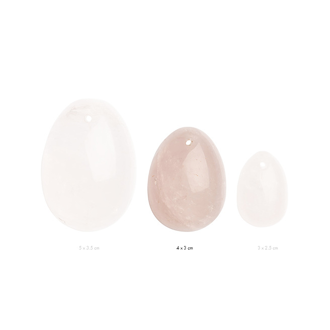 La Gemmes - Oeuf de Yoni en Quartz Rose (M)