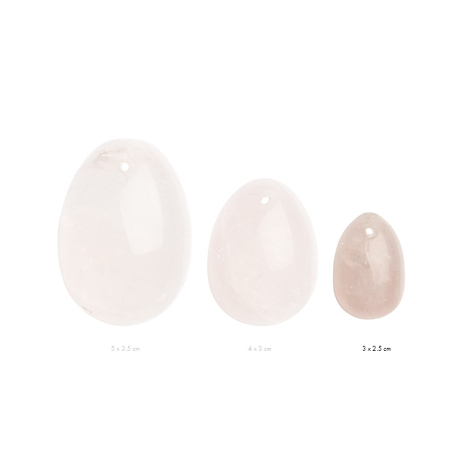 La Gemmes - Oeuf de Yoni en Quartz Rose (S)