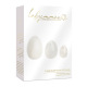 La Gemmes - Set de 3 Oeufs de Yoni en Quartz Clair (L-M-S)