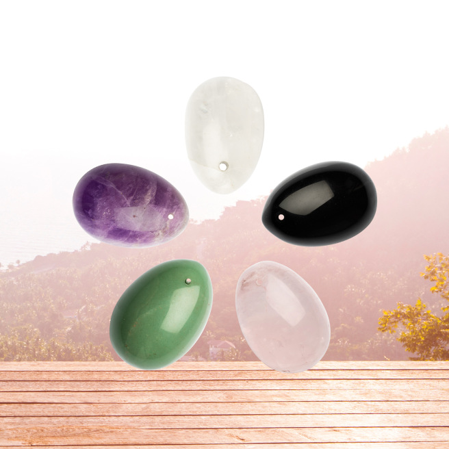 La Gemmes - Set de 3 Oeufs de Yoni en Quartz Rose (L-M-S) La Gemmes - Set de 3 Oeufs de Yoni en Quartz Rose (L-M-S)