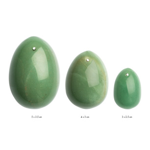 La Gemmes - Set de 3 Oeufs de Yoni en Jade (L-M-S) La Gemmes - Set de 3 Oeufs de Yoni en Jade (L-M-S)