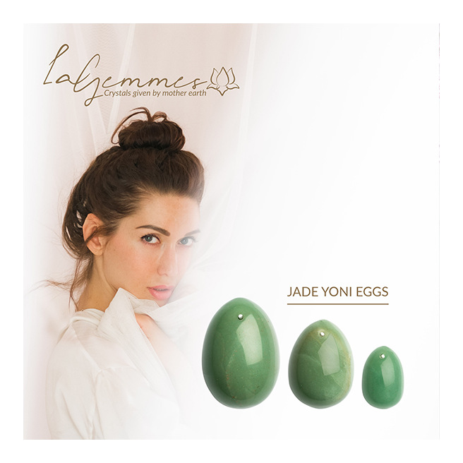La Gemmes - Set de 3 Oeufs de Yoni en Jade (L-M-S) La Gemmes - Set de 3 Oeufs de Yoni en Jade (L-M-S)