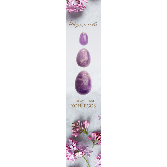 La Gemmes - Set de 3 Oeufs de Yoni en Obsidienne (L-M-S) La Gemmes - Set de 3 Oeufs de Yoni en Obsidienne (L-M-S)