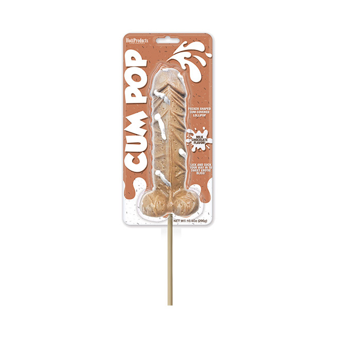 Cum pop à saveur de chocolat au lait