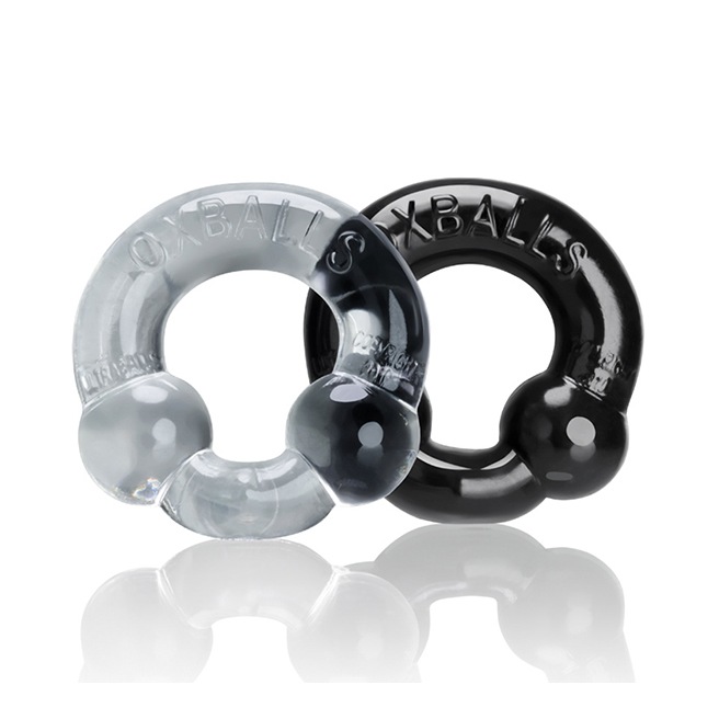 Oxballs - Ultraballs Cockring 2-pack Noir et Transparent