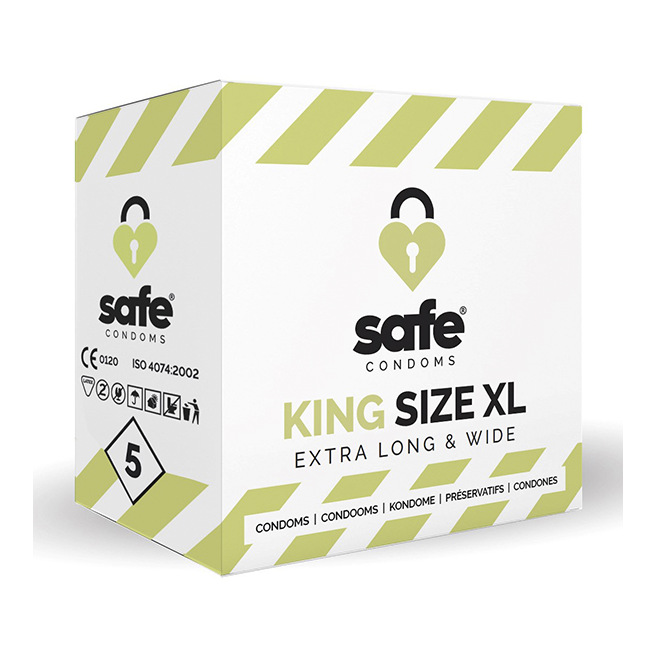 SAFE - Préservatifs - King Size XL (5 pcs)