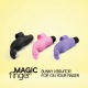 FeelzToys - Doigt Vibrant Rabbit Magic Finger Noir